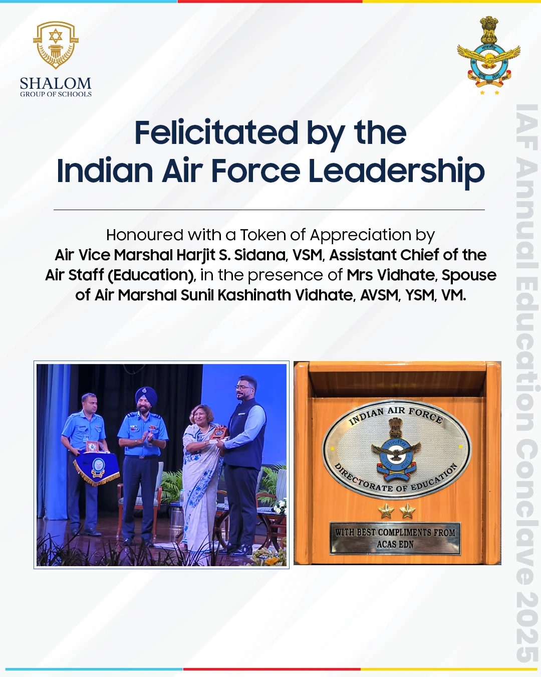 Felicitated by the Indian
