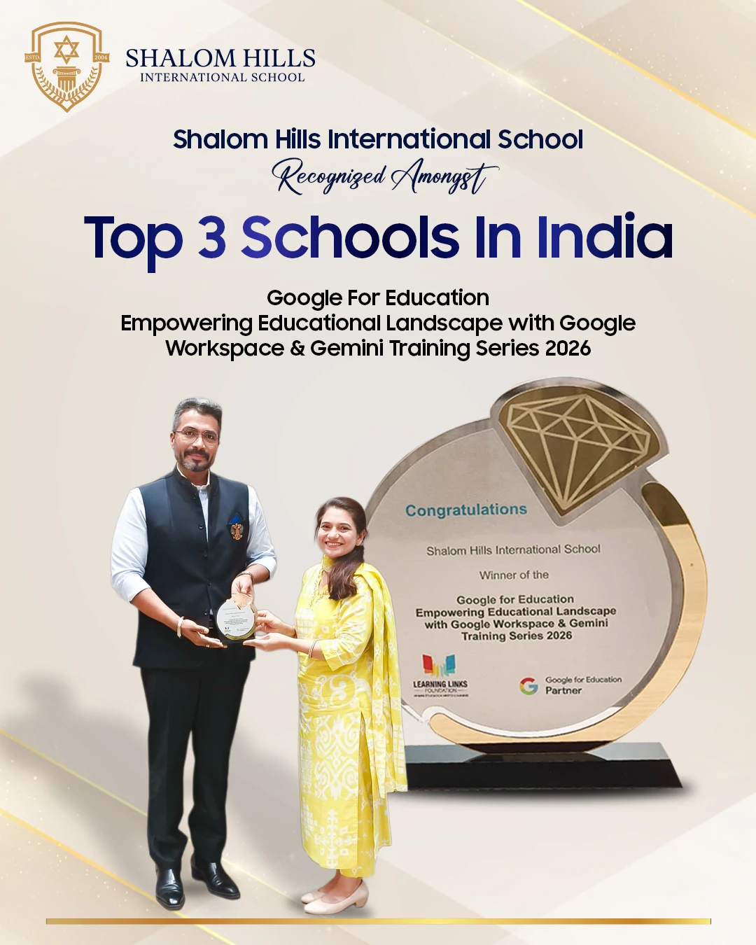 Recognized amongst Top 3 School