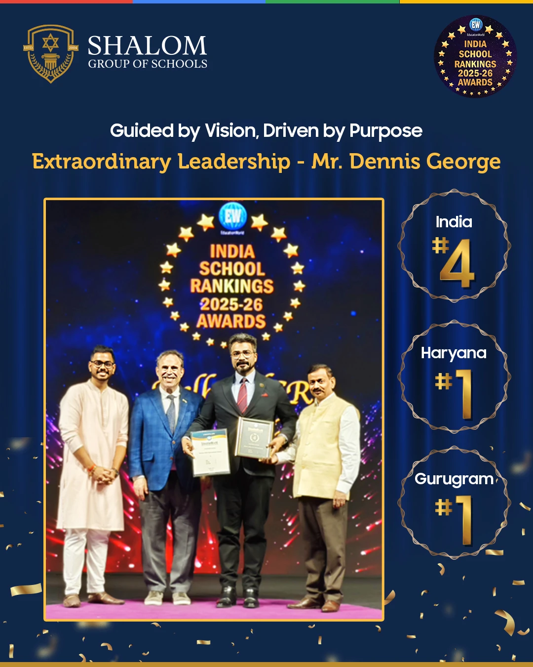 Extraordinary Leadership Award - EducationWorld