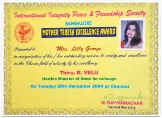 Mother Teresa Excellence Award